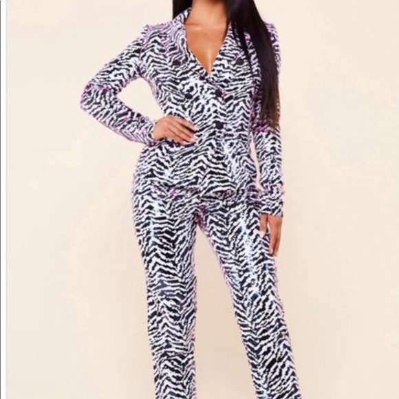 L’atiste Zebra reversible sequin two piece set - Picture 2 of 8